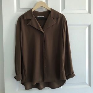 Olive blouse